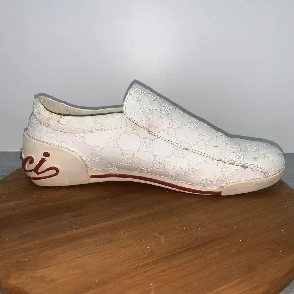 VINTAGE Gucci Boulevard Men's Sneaker Shoes with Straps Size 47 Made in Italy